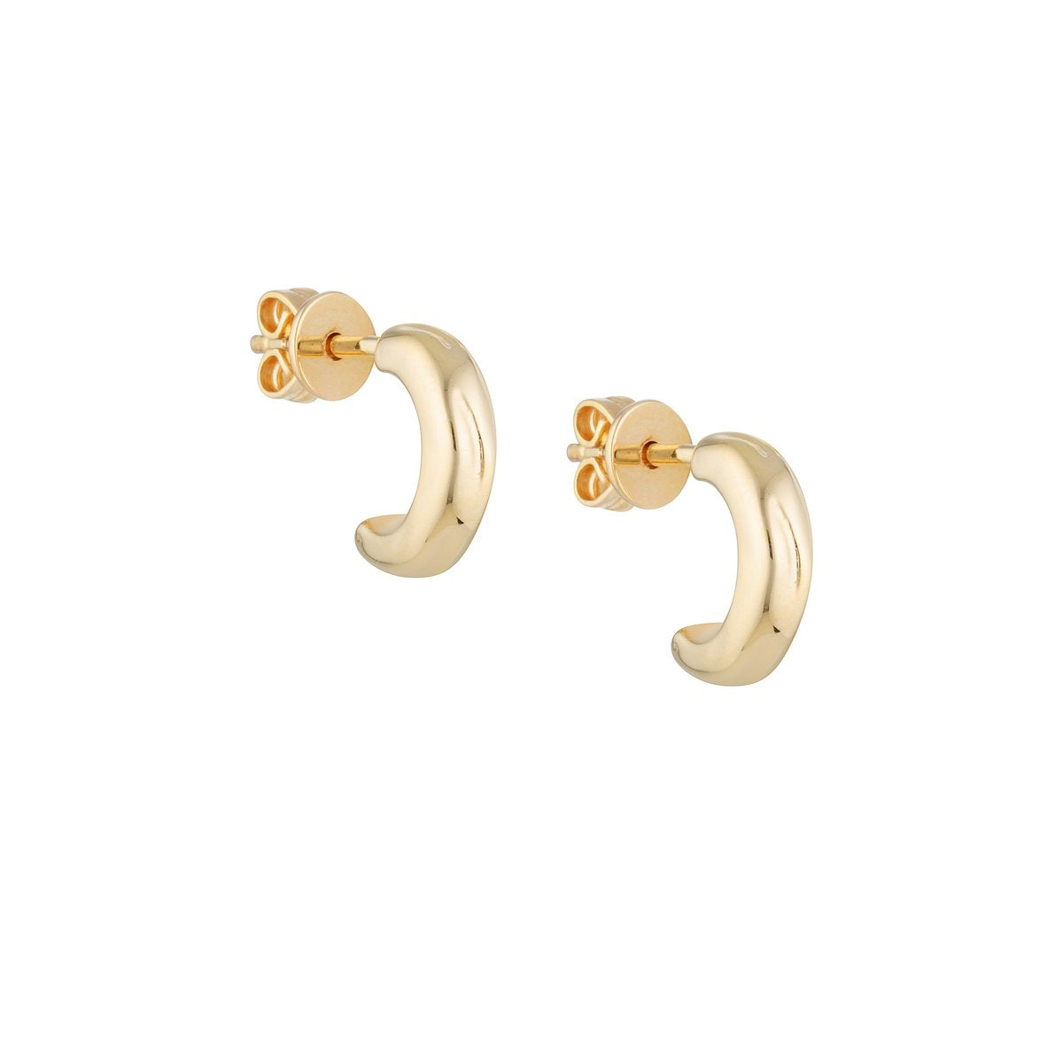 Small Textured Hoops
