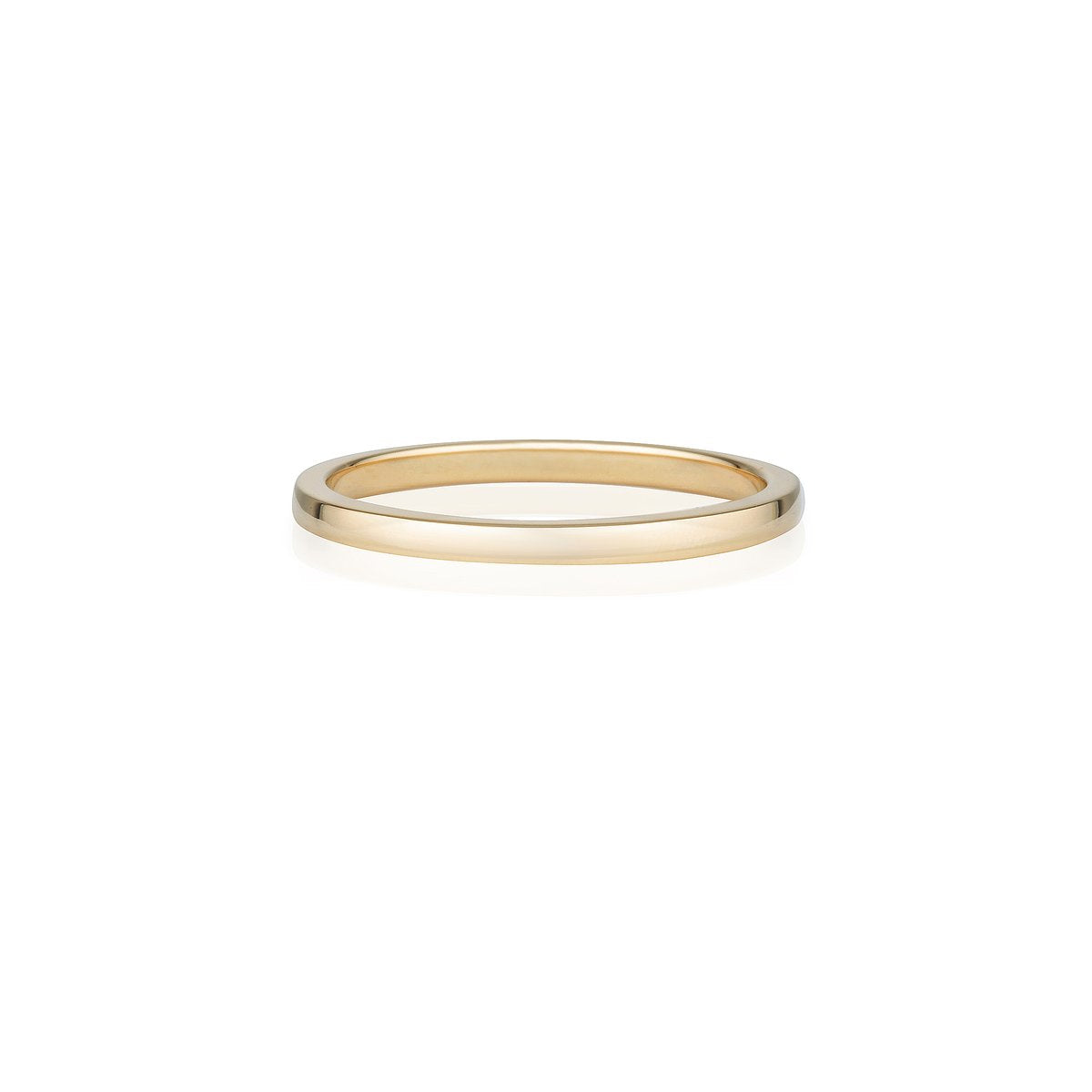 2mm Ring Band / 14k Solid Gold